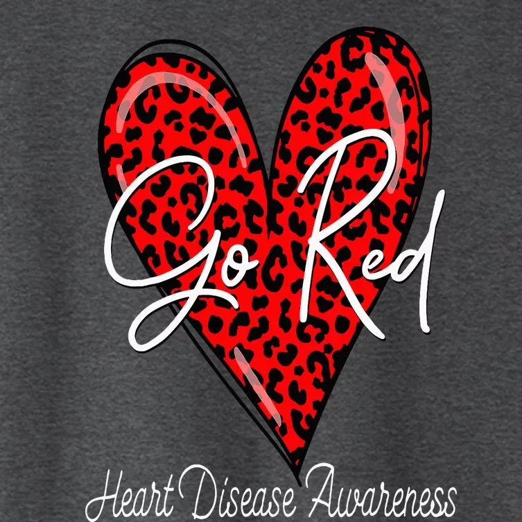 Go Red Heart Disease Awareness Chd Women February Wear Red Women's Crop Top Tee