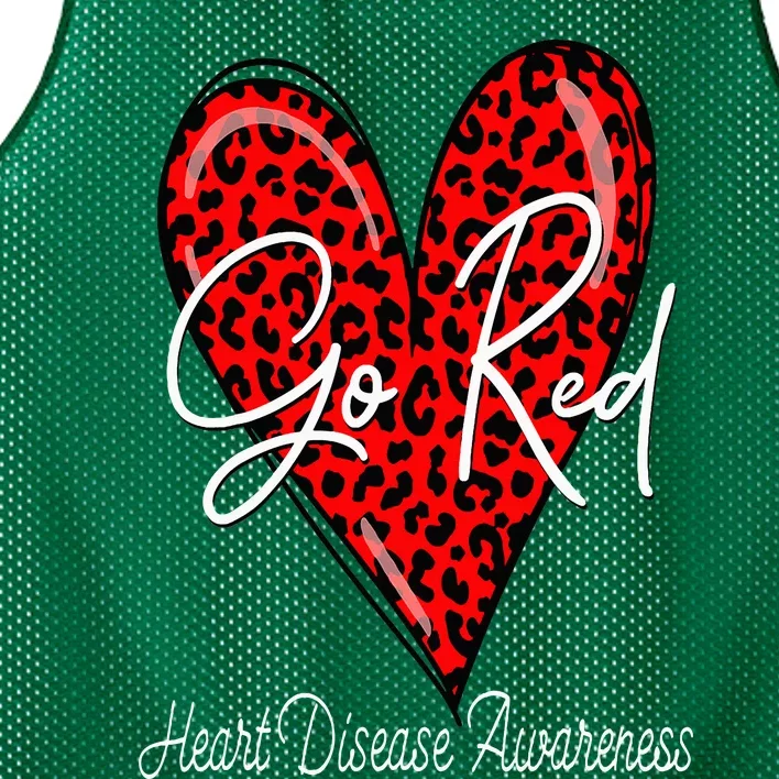 Go Red Heart Disease Awareness Chd Women February Wear Red Mesh Reversible Basketball Jersey Tank