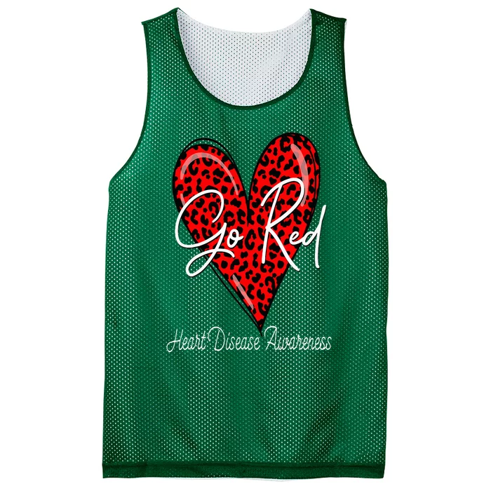 Go Red Heart Disease Awareness Chd Women February Wear Red Mesh Reversible Basketball Jersey Tank