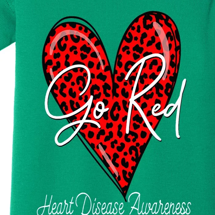 Go Red Heart Disease Awareness Chd Women February Wear Red Baby Bodysuit