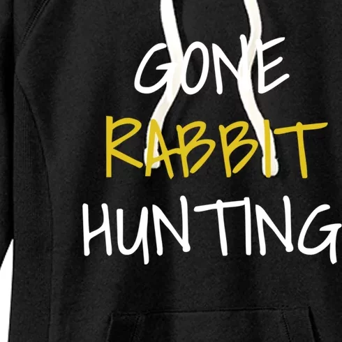 Gone Rabbit Hunting Cool Gift Women's Fleece Hoodie