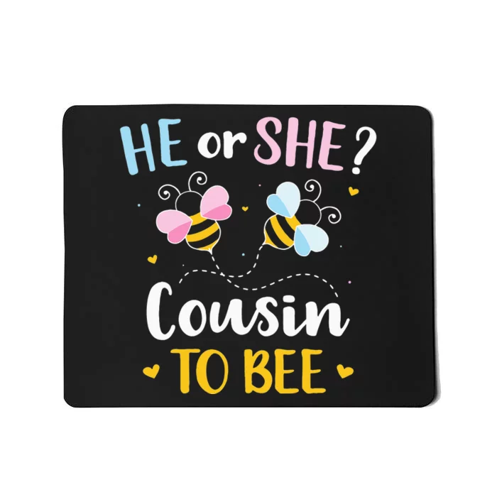 Gender reveal he or she cousin matching family baby party Mousepad