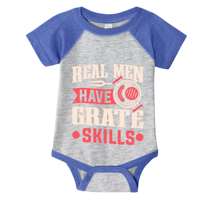 Griller Real Have Grate Skills Grilling Grill Bbq Cool Gift Infant Baby Jersey Bodysuit