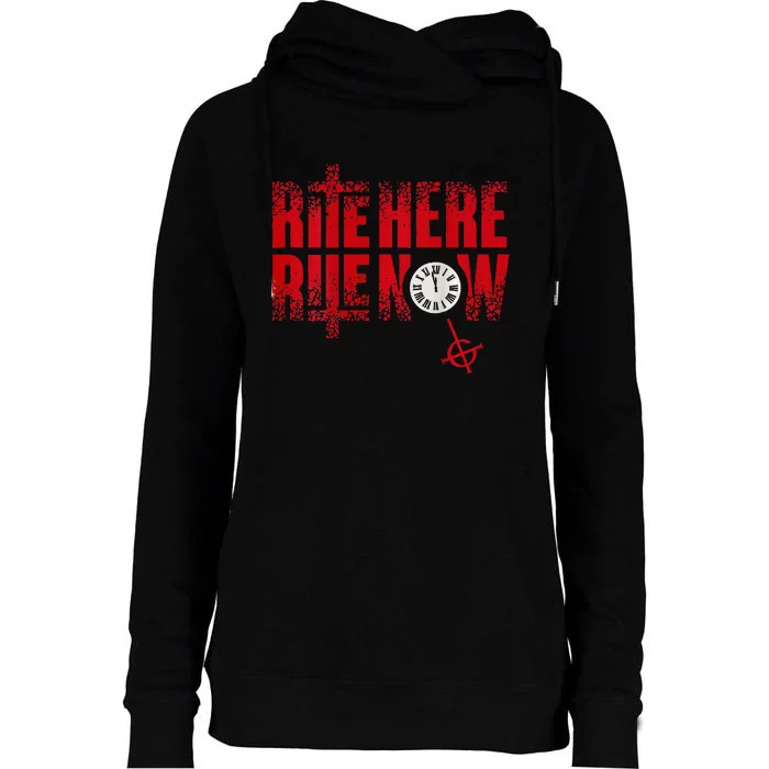 Ghost – Rite Here Rite Now Title Womens Funnel Neck Pullover Hood