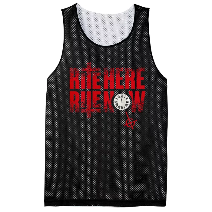 Ghost – Rite Here Rite Now Title Mesh Reversible Basketball Jersey Tank