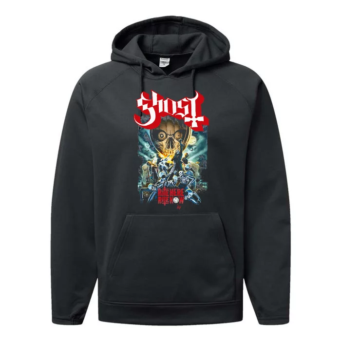 Ghost – Rite Here Rite Now Poster Performance Fleece Hoodie