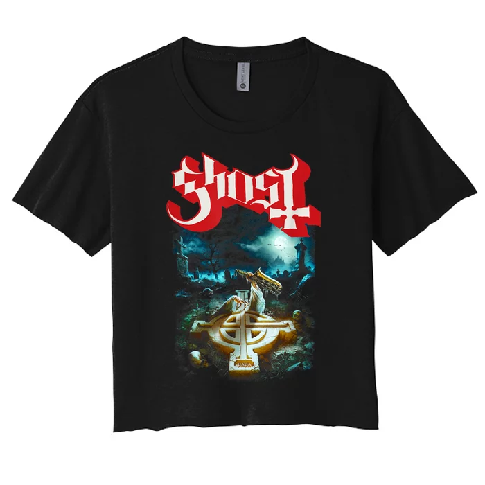 Ghost Rite Here Rite Now Women's Crop Top Tee