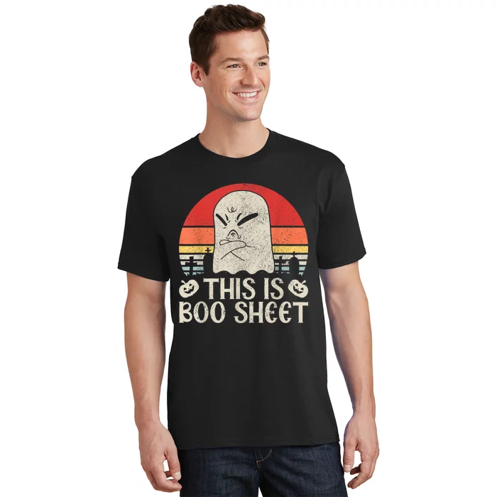 Ghost Retro Halloween Outfit, This Is Boo Sheet T-Shirt