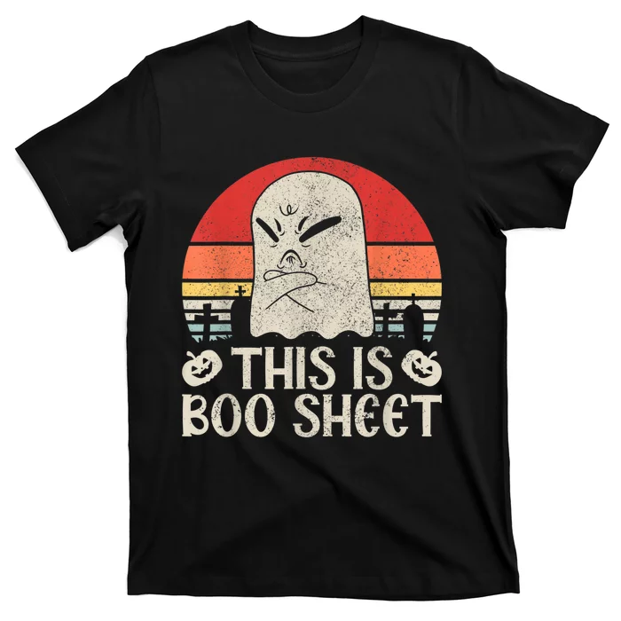 Ghost Retro Halloween Outfit, This Is Boo Sheet T-Shirt