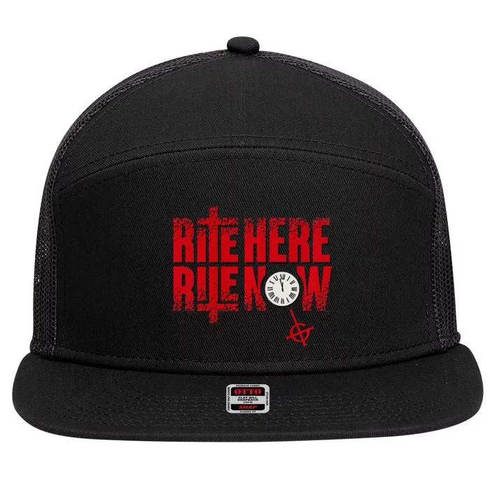 Ghost – Rite Here Title 7 Panel Mesh Trucker Snapback Hat