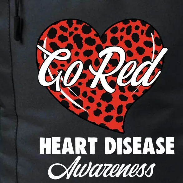 Go Red Heart Disease Awareness Month Leopard Gift Daily Commute Backpack