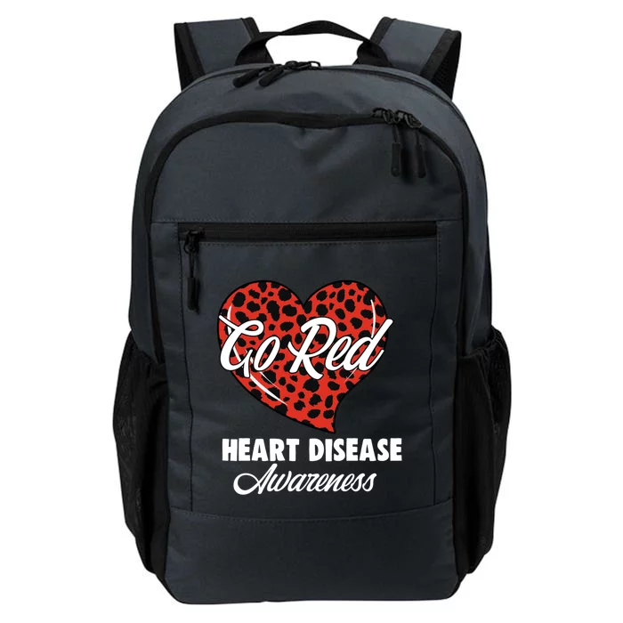 Go Red Heart Disease Awareness Month Leopard Gift Daily Commute Backpack