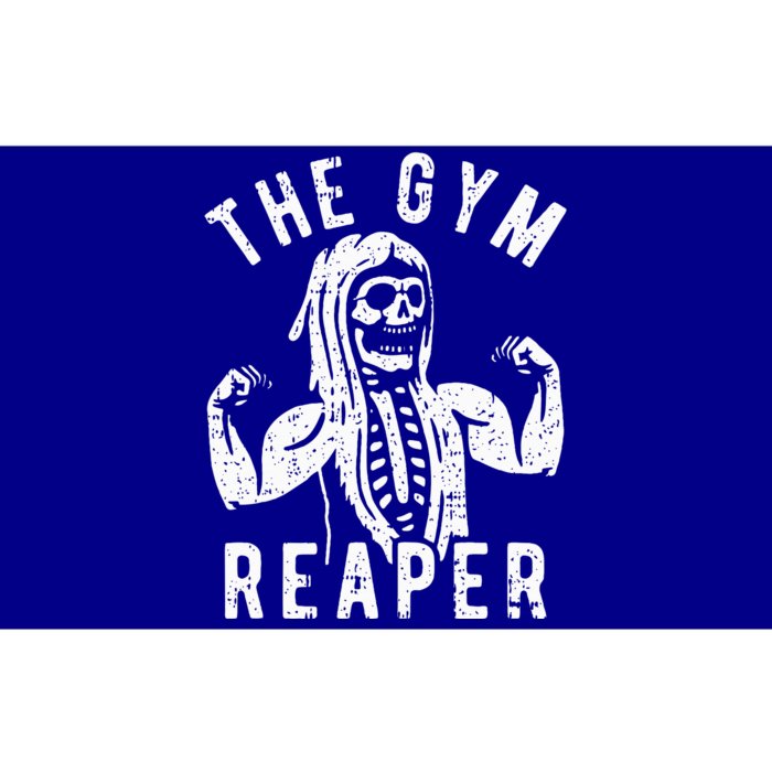 Gym Reaper Halloween Costume Funny Skeleton Fitness Workout Bumper Sticker