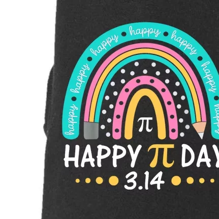 Gift Rainbow Happy Pi Day Mathematic Math Teacher Doggie 3-End Fleece Hoodie