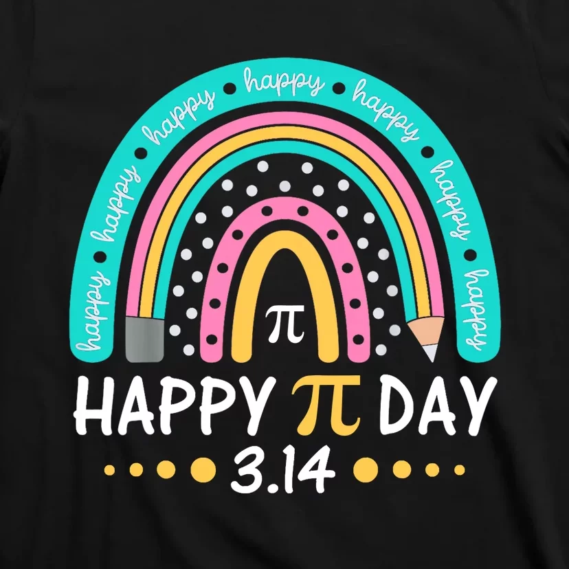 Gift Rainbow Happy Pi Day Mathematic Math Teacher T-Shirt