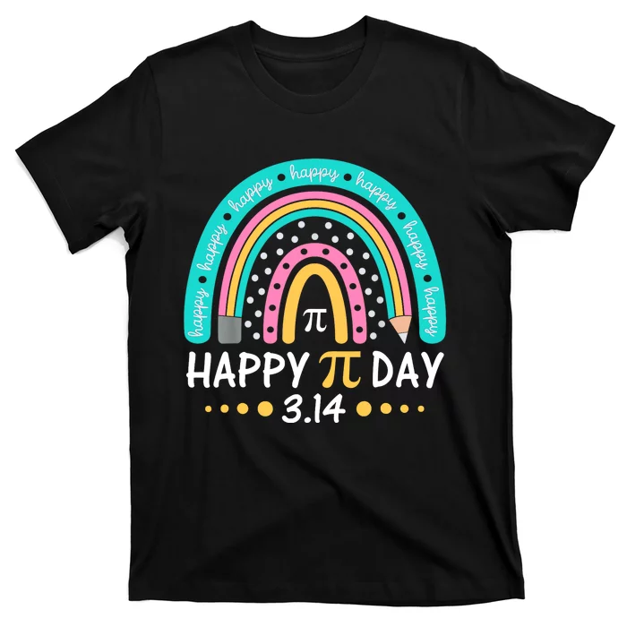 Gift Rainbow Happy Pi Day Mathematic Math Teacher T-Shirt