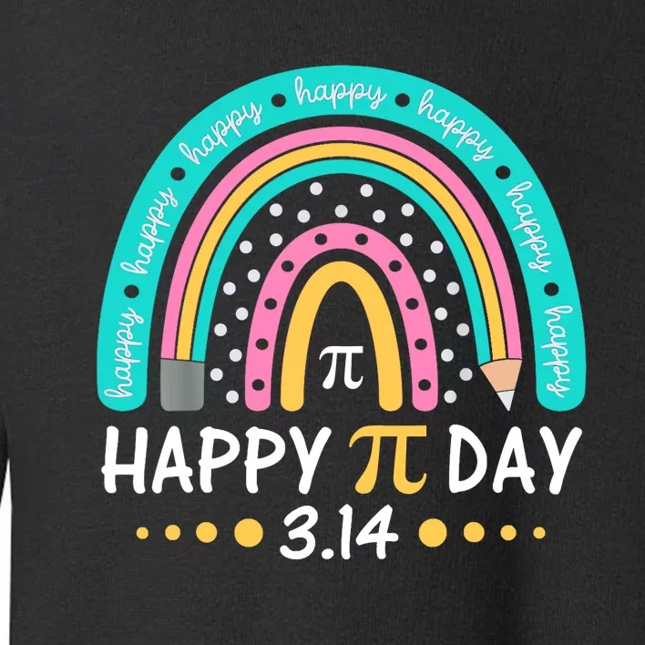 Gift Rainbow Happy Pi Day Mathematic Math Teacher Toddler Sweatshirt