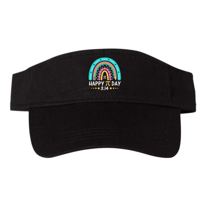 Gift Rainbow Happy Pi Day Mathematic Math Teacher Valucap Bio-Washed Visor