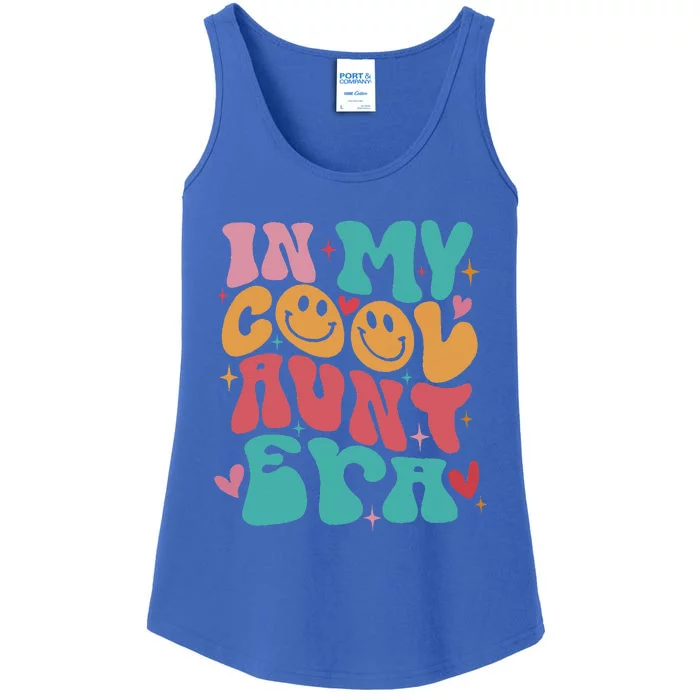 Groovy Retro In My Cool Aunt Era Cool Gifts For Auntie Ladies Essential Tank