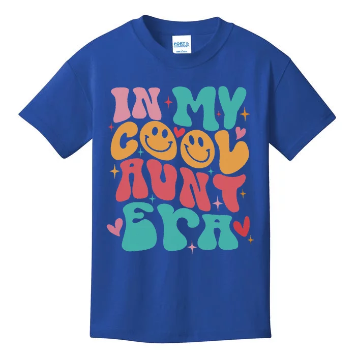 Groovy Retro In My Cool Aunt Era Cool Gifts For Auntie Kids T-Shirt