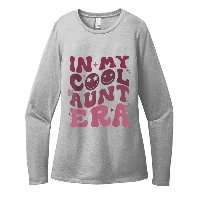 Groovy Retro In My Cool Aunt Era Cool Gifts For Auntie Womens CVC Long Sleeve Shirt