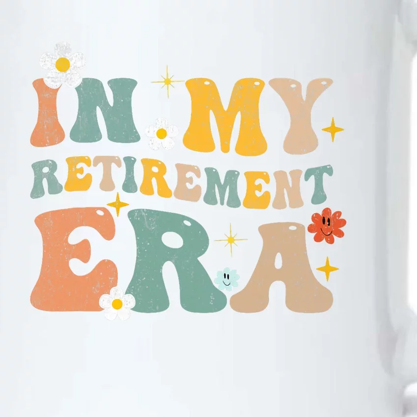 Groovy Retro In My Retiret Era Funny Retired 2025 Black Color Changing Mug