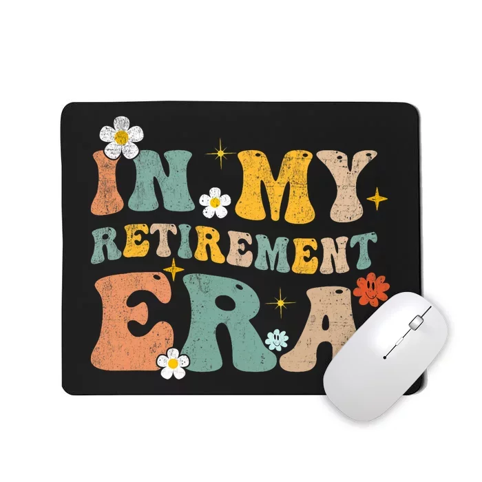 Groovy Retro In My Retiret Era Funny Retired 2025 Mousepad