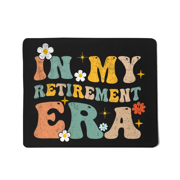 Groovy Retro In My Retiret Era Funny Retired 2025 Mousepad