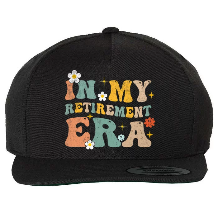 Groovy Retro In My Retiret Era Funny Retired 2025 Wool Snapback Cap