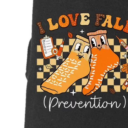 Groovy Retro I Love Fall Prevention Fall Physical Therapy Doggie 3-End Fleece Hoodie