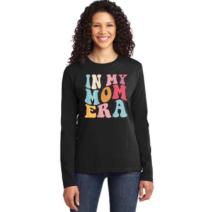 Groovy Retro In My Mom Era Ladies Long Sleeve Shirt