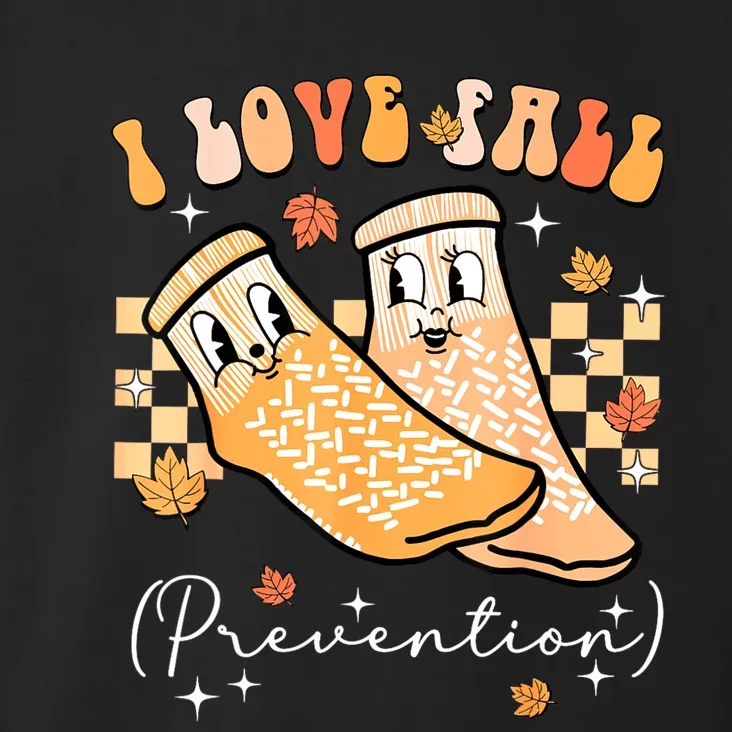 Groovy Retro I Love Fall Prevention Fall Physical Therapy Toddler Hoodie