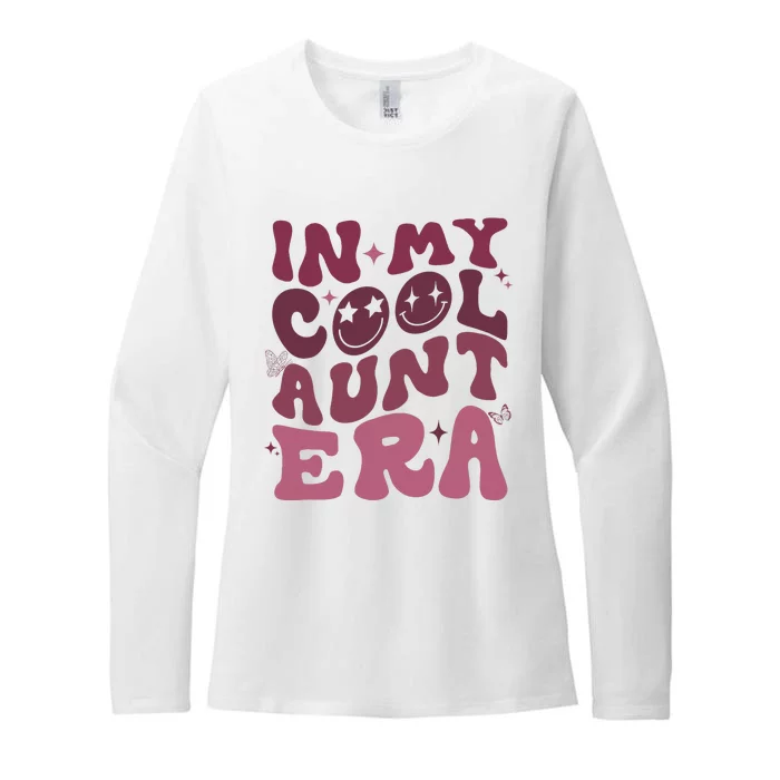 Groovy Retro In My Cool Aunt Era Cool Gifts For Auntie Womens CVC Long Sleeve Shirt