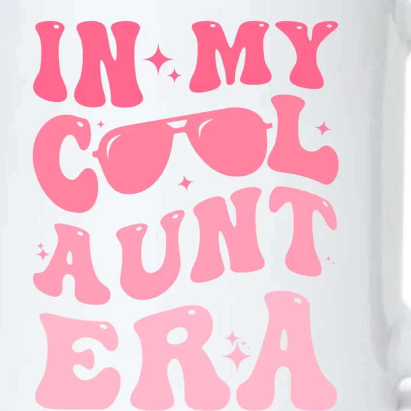 Groovy Retro In My Cool Aunt Era Meaningful Gift Cool Funny Gift For Auntie Gift Black Color Changing Mug