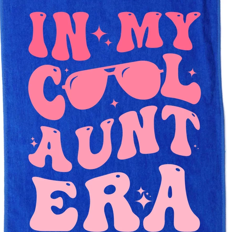 Groovy Retro In My Cool Aunt Era Meaningful Gift Cool Funny Gift For Auntie Gift Platinum Collection Golf Towel