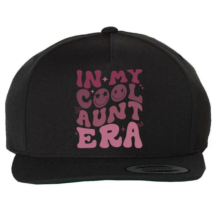 Groovy Retro In My Cool Aunt Era Cool Gifts For Auntie Wool Snapback Cap