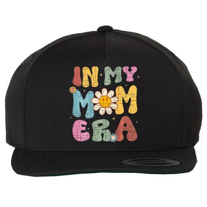 Groovy Retro In My Mom Era CoolMoms Club (On Back) Costume Wool Snapback Cap