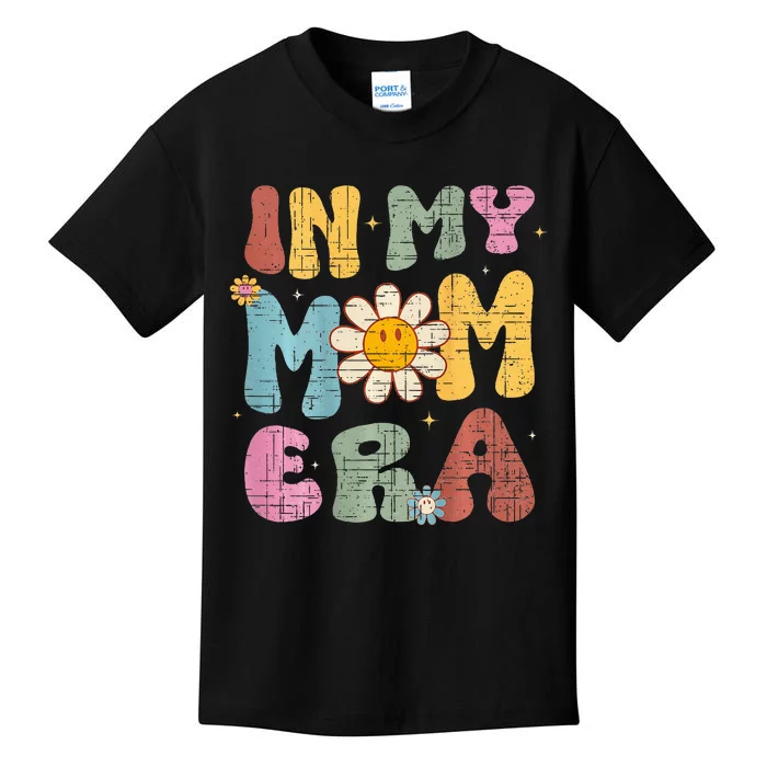 Groovy Retro In My Mom Era CoolMoms Club (On Back) Costume Kids T-Shirt