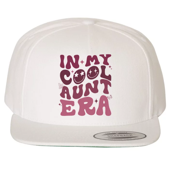 Groovy Retro In My Cool Aunt Era  Cool Gifts For Auntie Wool Snapback Cap