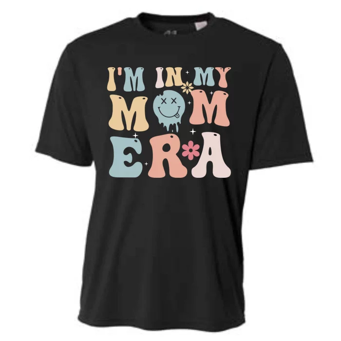 Groovy Retro IM In My Mom Era Gift Cooling Performance Crew T-Shirt