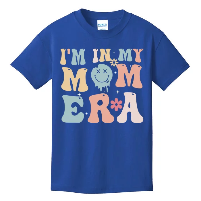 Groovy Retro IM In My Mom Era Gift Kids T-Shirt