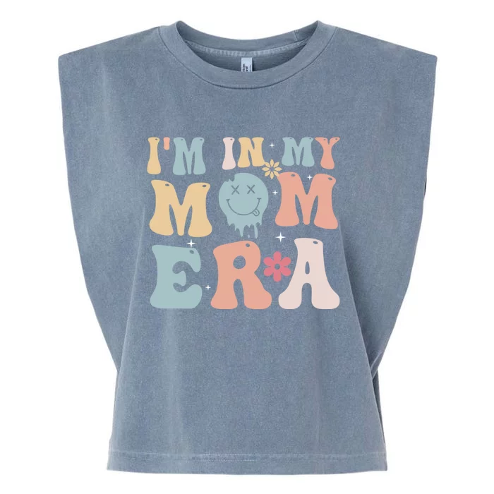 Groovy Retro IM In My Mom Era Gift Garment-Dyed Women's Muscle Tee