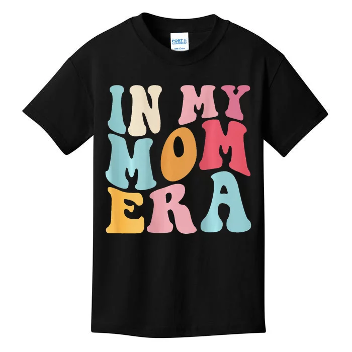 Groovy Retro In My Mom Era CoolMoms Club (On Back) Costume Kids T-Shirt