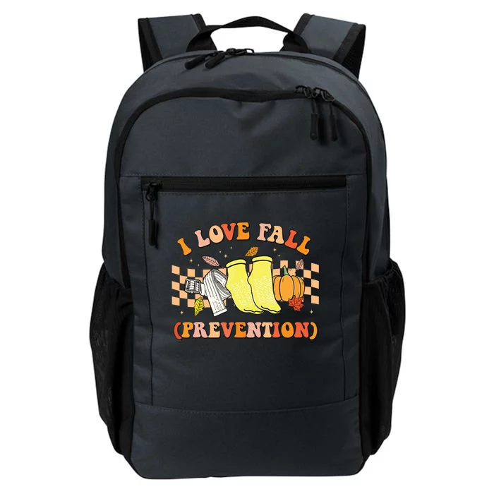 Groovy Retro I Love Fall Prevention Fall Physical Therapy Daily Commute Backpack