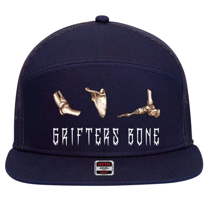 Grifters Bone 7 Panel Mesh Trucker Snapback Hat