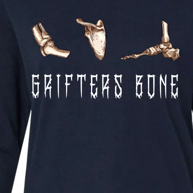 Grifters Bone Womens Cotton Relaxed Long Sleeve T-Shirt