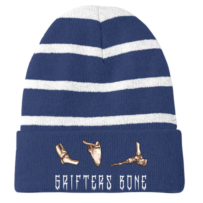 Grifters Bone Striped Beanie with Solid Band