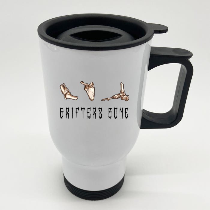 Grifters Bone Front & Back Stainless Steel Travel Mug