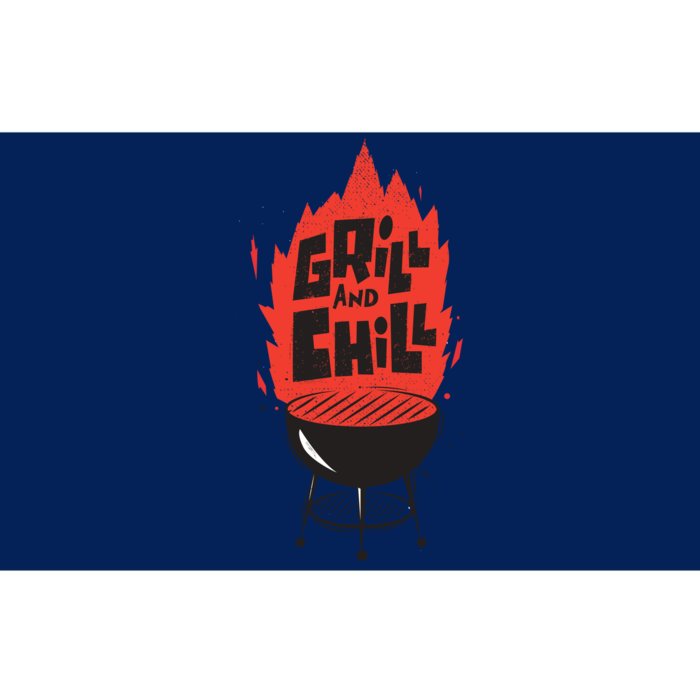 Grill And Chill Bumper Sticker