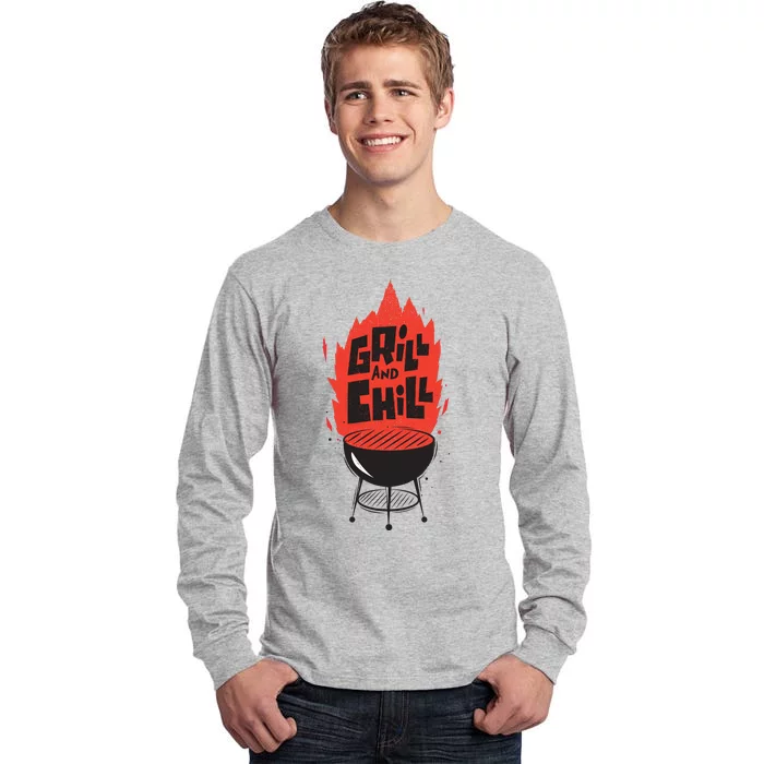 Grill And Chill Tall Long Sleeve T-Shirt